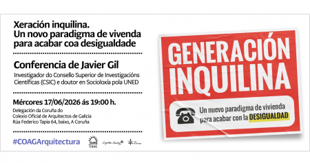 conferencia: Generación inquilina. Un nuevo paradigma de vivienda para acabar con la desigualdad