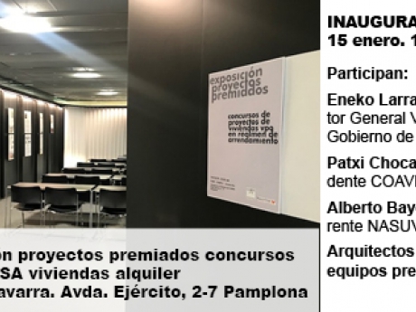 Exposición proyectos premiados concursos NASUVINSA viviendas alquiler